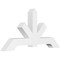 Ekena Millwork Vanguard Architectural Grade PVC Gable Bracket, 48"W x 24"H x 4"D x 4"F, 12/12 Pitch GBP048X24X0404VAN00 - alternate 1